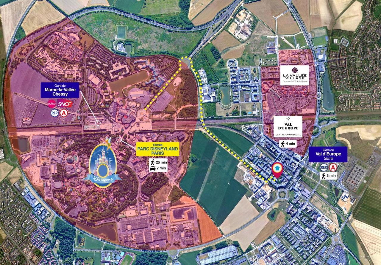 *Disneyland/Chessy* Appartement Idealement Situe Chessy  Exteriör bild